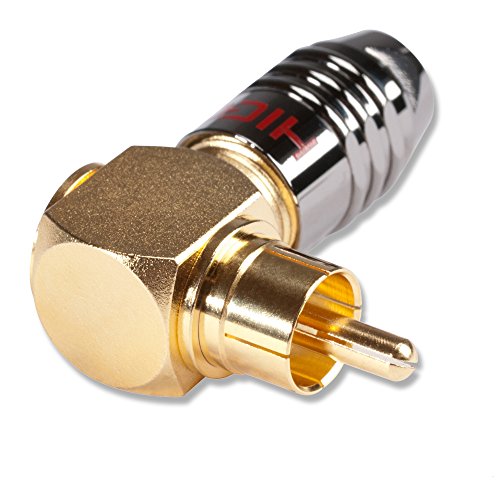 HICON HI-CMA01 Cinch Stecker 90° gewinkelt 6,0mm red verchromt RCA JACK | HI-CMA01-RED HICON HI-CMA01 Cinch Stecker 90° gewinkelt 6,0mm red verchromt RCA JACK | HI-CMA01-RED von Hicon