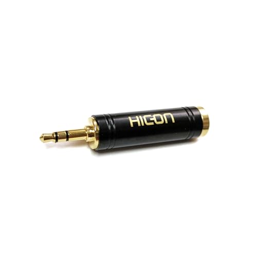 Hicon 3,5mm Stecker auf 6,3mm Buchse Audio Klinken-Adapter Mini Klinke Male auf Female 3pol Stereo - HI-JS3JS6-MF-SW Hicon 3,5mm Stecker auf 6,3mm Buchse Audio Klinken-Adapter Mini Klinke Male auf Female 3pol Stereo - HI-JS3JS6-MF-SW von Hicon