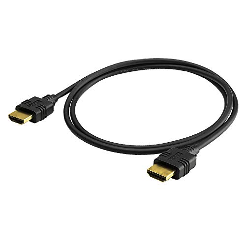 Hicon 75cm 4K 60fps UHD HDMI® Kabel 3D HDR 10 Premium HighSpeed 18GBit/s mit Ethernet 0,75m kompakt hochflexibel | HI-HIMM-0075 von Hicon