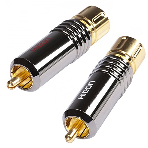 Hicon CM18 Cinchstecker 2er Set mit Pressspangen-Verriegelung RCA Phonostecker - HI-CM18-NTL/RED Hicon CM18 Cinchstecker 2er Set mit Pressspangen-Verriegelung RCA Phonostecker - HI-CM18-NTL/RED von Hicon