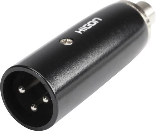 Hicon HI-X3CI-MF XLR-Adapter XLR-Stecker - Cinch-Buchse 1St. Hicon HI-X3CI-MF XLR-Adapter XLR-Stecker - Cinch-Buchse 1St. von Hicon