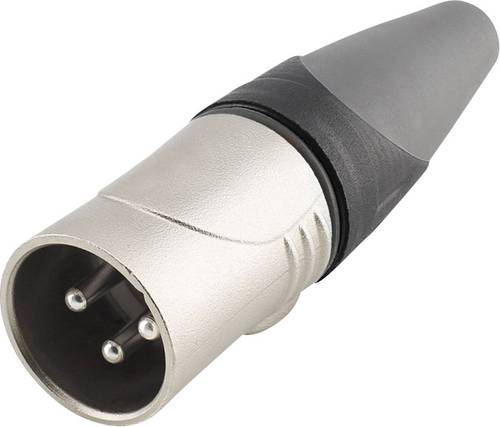 Hicon HI-X3CM-HD XLR-Steckverbinder Stecker, gerade Polzahl (num): 3 Schwarz, Silber 1St. von Hicon