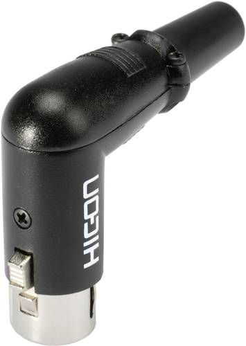 Hicon HI-X3RF-M XLR-Steckverbinder Buchse, gewinkelt Polzahl (num): 3 Schwarz 1St. von Hicon