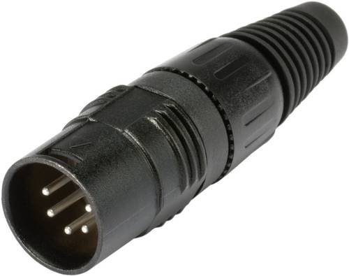 Hicon HI-X5CM-B XLR-Steckverbinder Stecker, gerade Polzahl (num): 5 Schwarz 1St. von Hicon