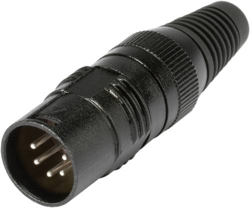 Hicon HI-X5CM-M XLR-Steckverbinder Stecker, gerade Polzahl (num): 5 Schwarz 1St. von Hicon