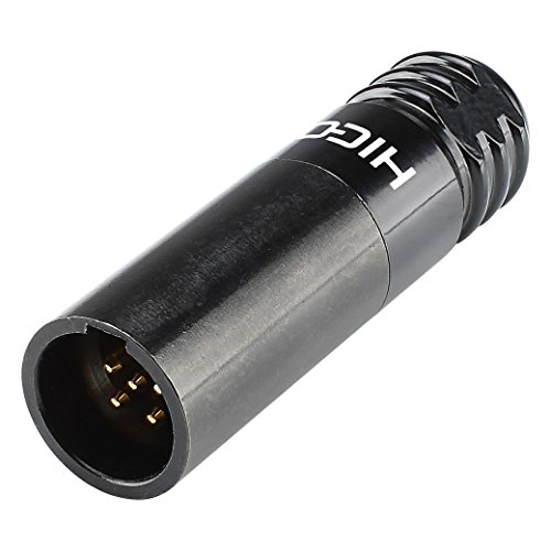 Hicon Mini XLR 5-pol Kompakt Stecker/Male Jack/Max Kabel-Ø 5,0mm | HI-XMCM5-B Hicon Mini XLR 5-pol Kompakt Stecker/Male Jack/Max Kabel-Ø 5,0mm | HI-XMCM5-B von Hicon