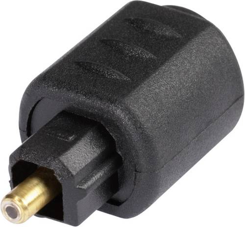 Hicon Toslink Digital-Audio Adapter [1x Mini-Plugstecker - 1x Toslink-Stecker (ODT)] Schwarz von Hicon