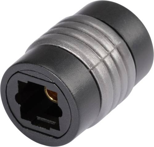 Hicon Toslink Digital-Audio Adapter [1x Toslink-Buchse (ODT) - 1x Toslink-Buchse (ODT)] 0.00m Schwar von Hicon