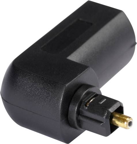 Hicon Toslink Digital-Audio Adapter [1x Toslink-Stecker (ODT) - 1x Toslink-Buchse (ODT)] Schwarz von Hicon