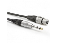 Sommer Cable HBP-XF6S-0090 Audio Adapterkabel [1x Jackstik 6.3 mm (stereo) - 1x XLR-bøsning 3-polet] 0.90 m Sort von Hicon