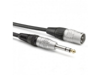 Sommer Cable HBP-XM6S-0300 Audio Adapterkabel [1x XLR-stik 3-polet - 1x Jackstik 6.3 mm (mono)] 3.00 m Sort von Hicon