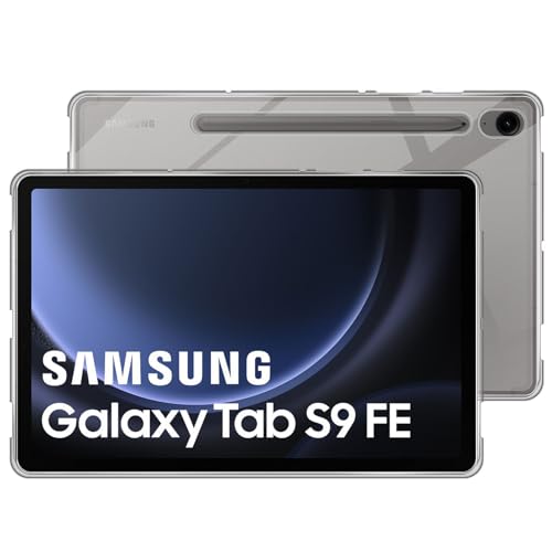 HidWee Crystal Clear Hülle Kompatibel mit Samsung Galaxy Tab S9 FE Hülle, Stoßfeste Kratzfeste Ultra Dünne Schutzhülle, Vergilbungsfrei Klare Weich Silikon TPU Cover Case - Transparente von HidWee