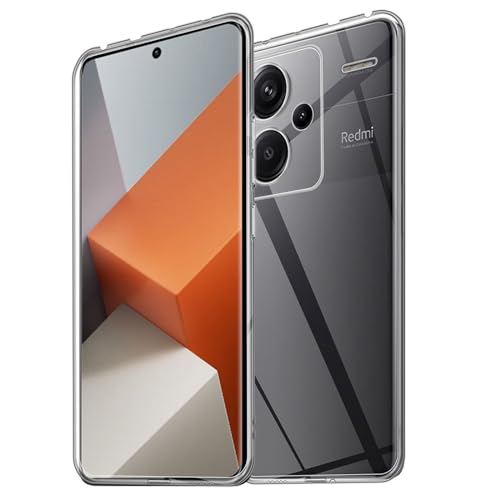 HidWee Crystal Clear Hülle Kompatibel mit Xiaomi Redmi Note 13 Pro Plus 5G Hülle, Stoßfeste Kratzfeste Ultra Dünne Schutzhülle, Vergilbungsfrei Klare Weich Silikon TPU Handyhülle Case - Transparente von HidWee