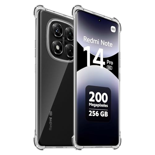 HidWee Crystal Clear Hülle Kompatibel mit Xiaomi Redmi Note 14 Pro 5G / POCO X7 5G, Stoßfeste Kratzfeste Ultra Dünne Schutzhülle, Vergilbungsfrei Klare Weich Silikon TPU Handyhülle Case - Transparente HidWee Crystal Clear Hülle Kompatibel mit Xiaomi Redmi Note 14 Pro 5G / POCO X7 5G, Stoßfeste Kratzfeste Ultra Dünne Schutzhülle, Vergilbungsfrei Klare Weich Silikon TPU Handyhülle Case - Transparente von HidWee