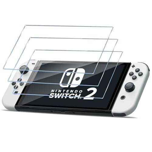 HidWee Schutzfolie Kompatibel mit Nintendo Switch 2 für Panzerglas, 3 Stück 9H Härte Displayschutz, Anti-Kratzen Displayschutzfolie, Anti-Bläschen Panzer Schutz Glas, HD Clear Displayschutz HidWee Schutzfolie Kompatibel mit Nintendo Switch 2 für Panzerglas, 3 Stück 9H Härte Displayschutz, Anti-Kratzen Displayschutzfolie, Anti-Bläschen Panzer Schutz Glas, HD Clear Displayschutz von HidWee