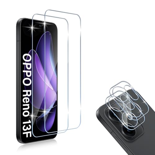 HidWee Schutzfolie Kompatibel mit OPPO Reno 13F 5G /13F 4G /Reno 13FS 5G für Displayschutz, 2 Stück Schutzglas & 2 Stück Kamera Schutzfolie, 9H Härte Anti-Kratzer Displayschutzfolie & Kameraschutz HidWee Schutzfolie Kompatibel mit OPPO Reno 13F 5G /13F 4G /Reno 13FS 5G für Displayschutz, 2 Stück Schutzglas & 2 Stück Kamera Schutzfolie, 9H Härte Anti-Kratzer Displayschutzfolie & Kameraschutz von HidWee