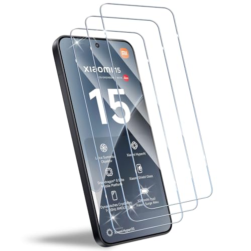 HidWee Schutzfolie Kompatibel mit Xiaomi 15 5G für Panzerglas, 3 Stück 9H Härte Schutzglas, Anti-Kratzen Displayschutzfolie, Anti-Bläschen Panzer Schutz Glas, HD Clear Displayschutz HidWee Schutzfolie Kompatibel mit Xiaomi 15 5G für Panzerglas, 3 Stück 9H Härte Schutzglas, Anti-Kratzen Displayschutzfolie, Anti-Bläschen Panzer Schutz Glas, HD Clear Displayschutz von HidWee