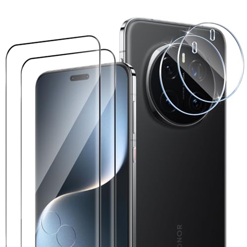 HidWee Schutzfolie kompatibel mit Honor Magic7 Pro 5G für Panzerglas, 2 Stück 3D HD Schutzglas & 2 Stück Kamera Schutzfolie, 9H Härte Panzer Schutz Glas, Anti-Kratzer Displayschutzfolie HidWee Schutzfolie kompatibel mit Honor Magic7 Pro 5G für Panzerglas, 2 Stück 3D HD Schutzglas & 2 Stück Kamera Schutzfolie, 9H Härte Panzer Schutz Glas, Anti-Kratzer Displayschutzfolie von HidWee