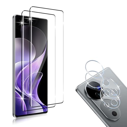 HidWee Schutzfolie kompatibel mit VIVO V40 5G für Panzerglas, 2 Stück 3D Schutzglas & 2 Stück Kamera Schutzfolie, 9H Härte Anti-Kratzer, HD Displayschutzfolie & Kameraschutz HidWee Schutzfolie kompatibel mit VIVO V40 5G für Panzerglas, 2 Stück 3D Schutzglas & 2 Stück Kamera Schutzfolie, 9H Härte Anti-Kratzer, HD Displayschutzfolie & Kameraschutz von HidWee