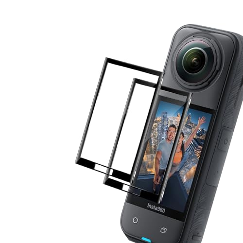 HidWee Zubehör Kompatibel mit Insta360 X4/Insta360 X5 Schutzfolie, 2 Stück Bildschirmschutz, Anti-Kratzer HD Displayschutz [Nicht-Glas] Anti-Fingerabdruck Blase Frei Displayschutzfolie Folie von HidWee