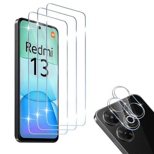 HidWee für Panzerglas kompatibel mit Xiaomi Redmi 13 4G / Poco M6 4G Schutzfolie, 3 Stück Schutzglas und 2 Stück Kameraschutz, 9H Härte Anti-Kratzen Displayschutz, HD Anti-Bläschen Panzer Schutz Glas HidWee für Panzerglas kompatibel mit Xiaomi Redmi 13 4G / Poco M6 4G Schutzfolie, 3 Stück Schutzglas und 2 Stück Kameraschutz, 9H Härte Anti-Kratzen Displayschutz, HD Anti-Bläschen Panzer Schutz Glas von HidWee