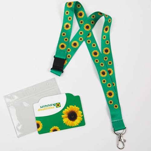 Hidden Disabilities Umhängeband mit Sonnenblumen-Motiv und ID-Karte Hidden Disabilities Umhängeband mit Sonnenblumen-Motiv und ID-Karte von Hidden Disabilities