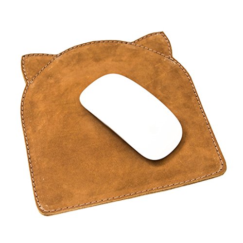 Hide & Drink Soft Leather Cat Mousepad Handmade by Swayze Suede von Hide & Drink