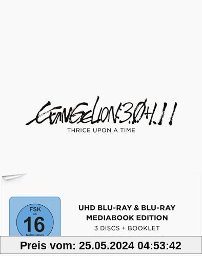 Evangelion: 3.0+1.11 Thrice Upon a Time [4K UHD Blu-ray] (Mediabook Special Edition) + (Blu-ray) von Hideaki Anno