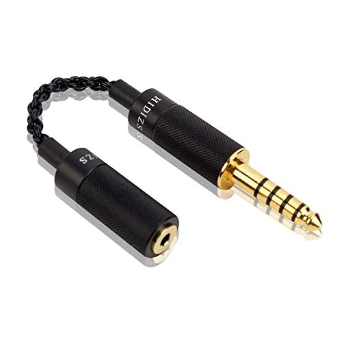 HIDIZS 4,4 mm Stecker auf 2,5 mm Buchse, symmetrischer Adapter, Kopfhörer-Verlängerungskabel für Handys, Kopfhörer, Lautsprecher, Tablets, PCs, MP3-Player von Hidizs