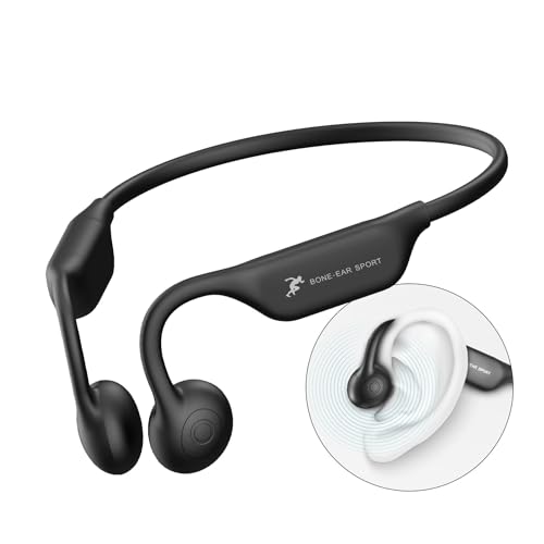 Knochenleitungs-Kopfhörer, Bluetooth 5.4, offenes Ohr, Laufkopfhörer mit Mikrofon, 10 Stunden Spielzeit, kabellose Lauf-Kopfhörer, IPX5 wasserdichte Kopfhörer, offener Lauf, Sport-Ohrhörer für Workout Knochenleitungs-Kopfhörer, Bluetooth 5.4, offenes Ohr, Laufkopfhörer mit Mikrofon, 10 Stunden Spielzeit, kabellose Lauf-Kopfhörer, IPX5 wasserdichte Kopfhörer, offener Lauf, Sport-Ohrhörer für Workout von Hifireelf