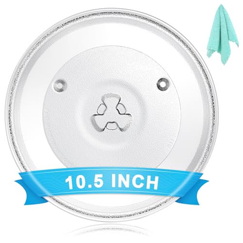 26,7 cm Mikrowellenteller, Ersatz 26,7 cm, universeller Mikrowellen-Drehteller, kompatibel mit GE/Panasonic/Magic Chef/Emerson/Hamilton Beach/Haier/Oster/COSTWAY/Black & Decker/RoVSUN/Sunbeam usw. 26,7 cm Mikrowellenteller, Ersatz 26,7 cm, universeller Mikrowellen-Drehteller, kompatibel mit GE/Panasonic/Magic Chef/Emerson/Hamilton Beach/Haier/Oster/COSTWAY/Black & Decker/RoVSUN/Sunbeam usw. von Hiflora