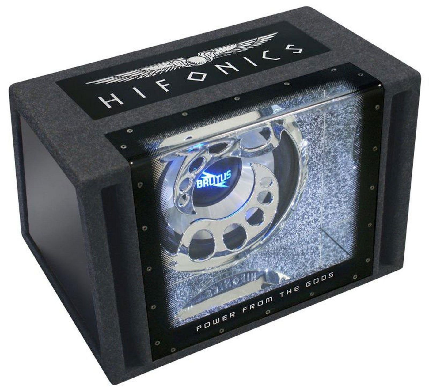 Hifonics Brutus Single-Bandpass BXI12-BP Auto-Subwoofer (400 W, Weiße LED-Innenbeleuchtung) von Hifonics