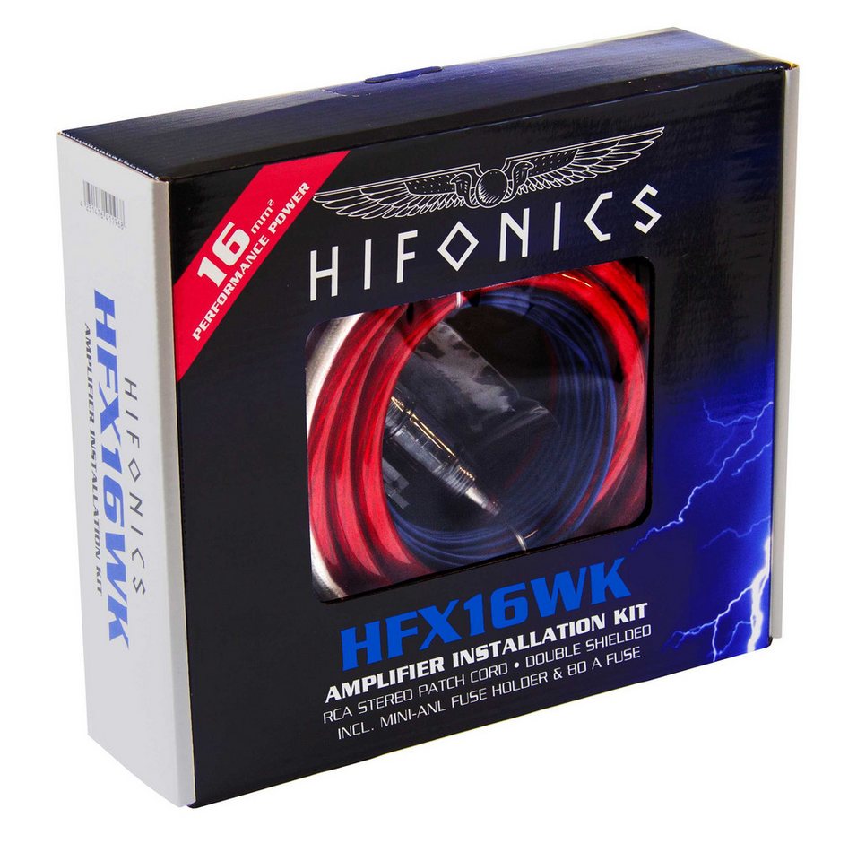 Hifonics HFX16WK Performance Verstärker-Anschluss-Set Audio-Kabel Hifonics HFX16WK Performance Verstärker-Anschluss-Set Audio-Kabel von Hifonics