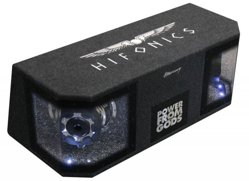 Hifonics Mercury MR8Dual 2x20cm Gehäusewoofer Flexport Skisack Auto-Subwoofer (600 W, max.: W 20 cm) von Hifonics