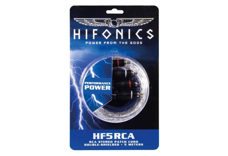 Hifonics RCA Stereokabel HF5RCA Audio-Kabel von Hifonics