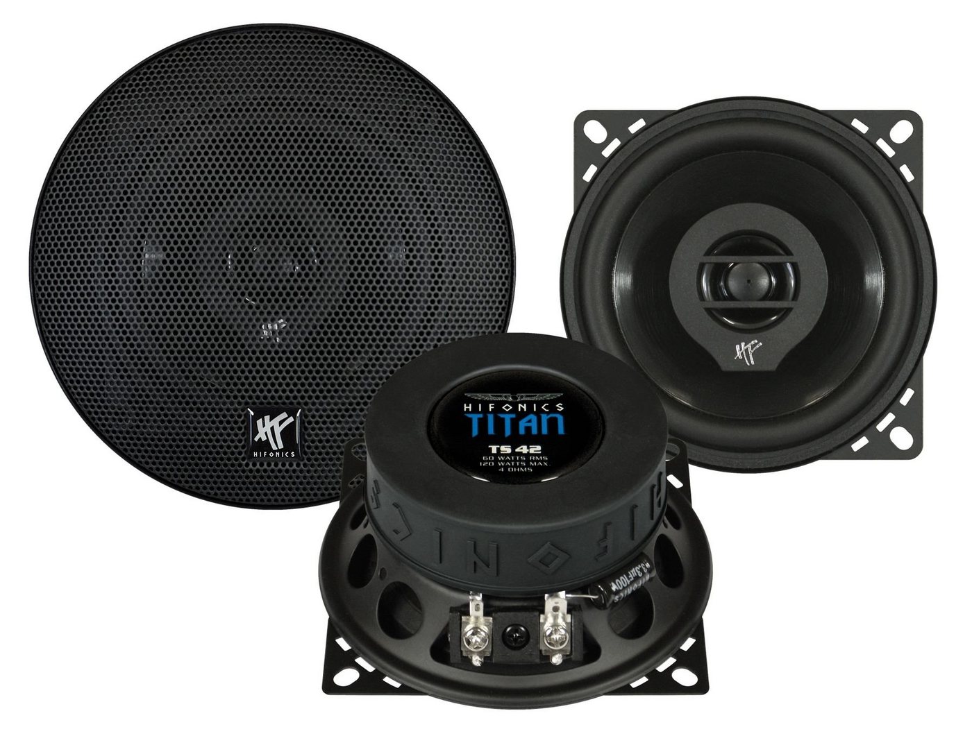 Hifonics Titan TS 42 - 10cm Koax-System Auto-Lautsprecher (Hifonics Titan TS 42 - 10cm Koax-System) von Hifonics