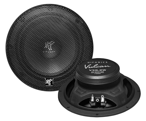 Hifonics VX6.2 W - Kickbass-Lautsprecher 16,5 cm (6,5") aus der Vulcan Lautsprecher Serie | 1 Paar | EInbau-Lautsprecher für Car-HiFi Fans von Hifonics