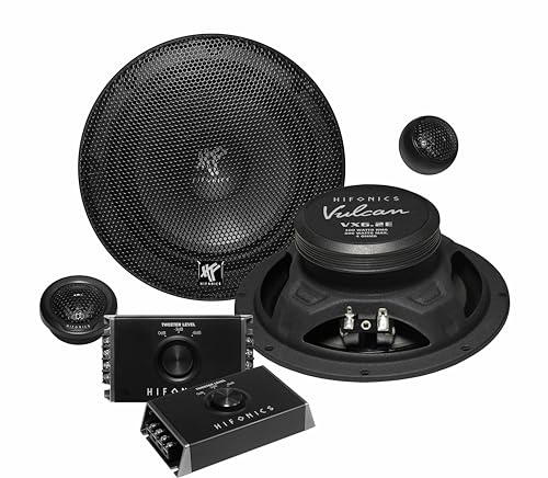 Hifonics VX6.2C - 16,5cm (6.5") - 2-Wege-Komponenten-Lautsprechersystem | 1 Paar | EInbau-Lautsprecher für Car-HiFi Fans von Hifonics