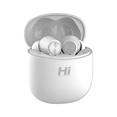 Hifuture FlyBuds Pro - Kabellose Kopfhörer - Bluetooth 5.0 TWS - Wasserdicht (IPX5) - 20 Stunden Akku - Automatisches EIN- und Ausschalten - Integriertes Mikrofon - Berührungssteuer - Weiß von Hifuture