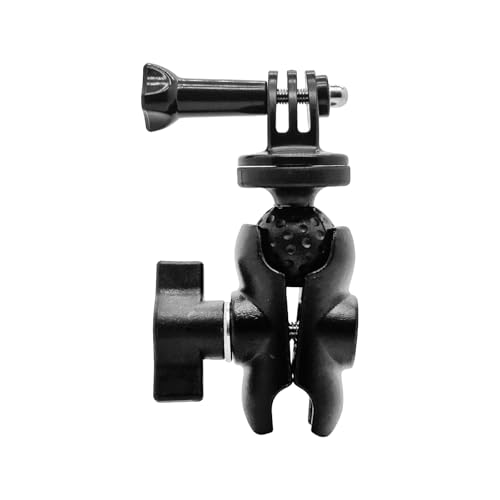 2,5 cm Kugelhalterungsadapter für Insta360 X4, X3, X2, X, One R, RS, GO 3S 2, GoPro Hero, kompatibel mit RAM Kugelkopfhalterungen B Größe Doppelbuchsenarm (Doppelbuchsenarm: lang 6,1 cm) von Higatful