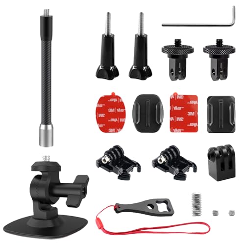 Flexible Klebehalterung Helm-Basis-Kit mit Verlängerungsstange für Insta 360 One X4 X3 X2 X RS, Helm-klebrige Halterungen, kompatibel mit Go Pro 13/12/11/10/ Max/9/8/7/6 Session, DJI Osmo Flexible Klebehalterung Helm-Basis-Kit mit Verlängerungsstange für Insta 360 One X4 X3 X2 X RS, Helm-klebrige Halterungen, kompatibel mit Go Pro 13/12/11/10/ Max/9/8/7/6 Session, DJI Osmo von Higatful