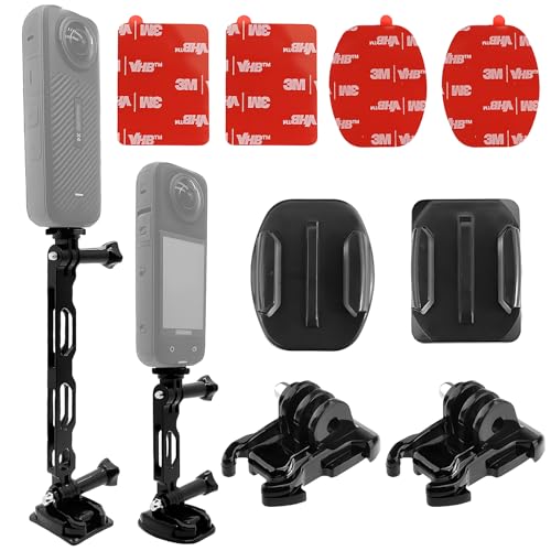 Flexible Klebehalterung mit Go Pro Verlängerungsarm für Insta 360 X4 X3 X2 X RS R, Helm-klebrige Halterungen, Schnallenhalterung, Schrauben-Zubehör-Set, kompatibel mit Go Pro Hero 12 und DJI Osmo Flexible Klebehalterung mit Go Pro Verlängerungsarm für Insta 360 X4 X3 X2 X RS R, Helm-klebrige Halterungen, Schnallenhalterung, Schrauben-Zubehör-Set, kompatibel mit Go Pro Hero 12 und DJI Osmo von Higatful