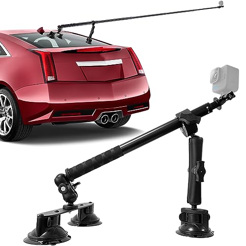 Higatful Saugnapfhalterung für Insta360 ONE X3, X2, X, RS, R, GO 2, 3, kompatibel mit GoPro Hero 11, 10, 9, 8, 7, Saugnapfhalterung mit 120 cm Selfie-Stick, Auto-Montage, Kamera-Halterung Higatful Saugnapfhalterung für Insta360 ONE X3, X2, X, RS, R, GO 2, 3, kompatibel mit GoPro Hero 11, 10, 9, 8, 7, Saugnapfhalterung mit 120 cm Selfie-Stick, Auto-Montage, Kamera-Halterung von Higatful