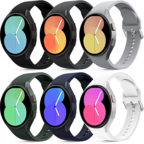 Higgs 6 Stück Silikon Armband Kompatibel mit Samsung Galaxy Watch 7/6/5/4 40mm 44mm/Watch 6 Classic 43mm 47mm/Watch 5 Pro 45mm/Watch 4 Classic 42mm 46mm,20mm Sportarmband für Damen Herren Higgs 6 Stück Silikon Armband Kompatibel mit Samsung Galaxy Watch 7/6/5/4 40mm 44mm/Watch 6 Classic 43mm 47mm/Watch 5 Pro 45mm/Watch 4 Classic 42mm 46mm,20mm Sportarmband für Damen Herren von Higgs