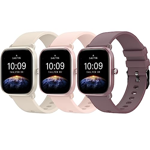 Higgs Armband von 20 mm, kompatibel mit Amazfit Bip 3/Bip 3pro/GTS 2 Mini/4 Mini/GTS 2 2e 3 4 42 mm/Amazfit Bip S/Bip S Lite/Bip U Pro, weiches Silikon-Sportarmband von Donna Uomo, von Higgs