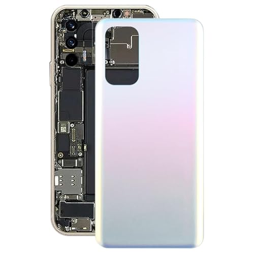 High-Tech Place Für Oppo Find X3 Lite Akkudeckel hinten aus Glas (mattes Silber) von High-Tech Place