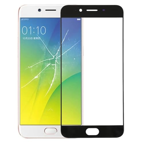 High-Tech Place Für Oppo R9s Außenlinse aus Glas des vorderen Displays (schwarz) von High-Tech Place