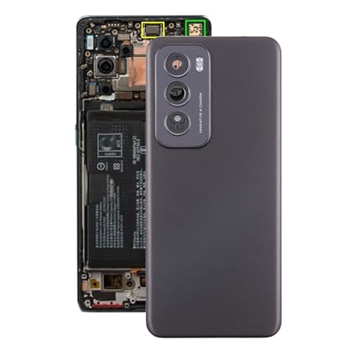 High-Tech Place Für Oppo Reno12 Global Original Akkudeckel mit Kameraobjektivabdeckung (schwarz) von High-Tech Place