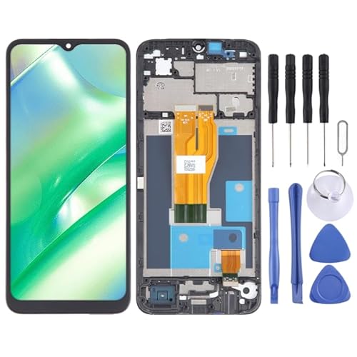 High-Tech Place LCD-Display OEM für komplette Montage des Realme C33 Digitalisierers mit Rahmen von High-Tech Place