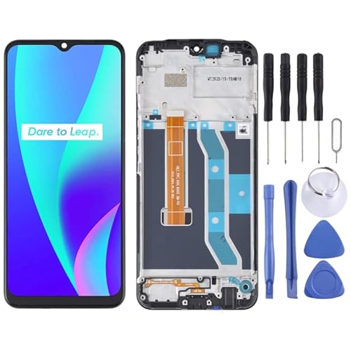 High-Tech Place Original LCD Display für Oppo Realme C15 RMX2180 (Qualcomm-Version) Komplette Montage des Digitalisierers mit Rahmen von High-Tech Place